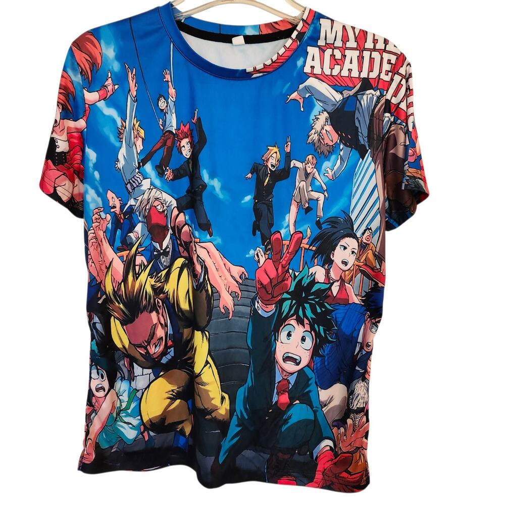 Anime Shirt My Hero Academia Japanese Manga Art All Over Print Youth XL Adult S